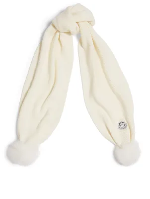 Kids' Wool Toque With Fur Pom