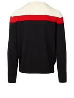 Colourblock Wool Sweater With Logo