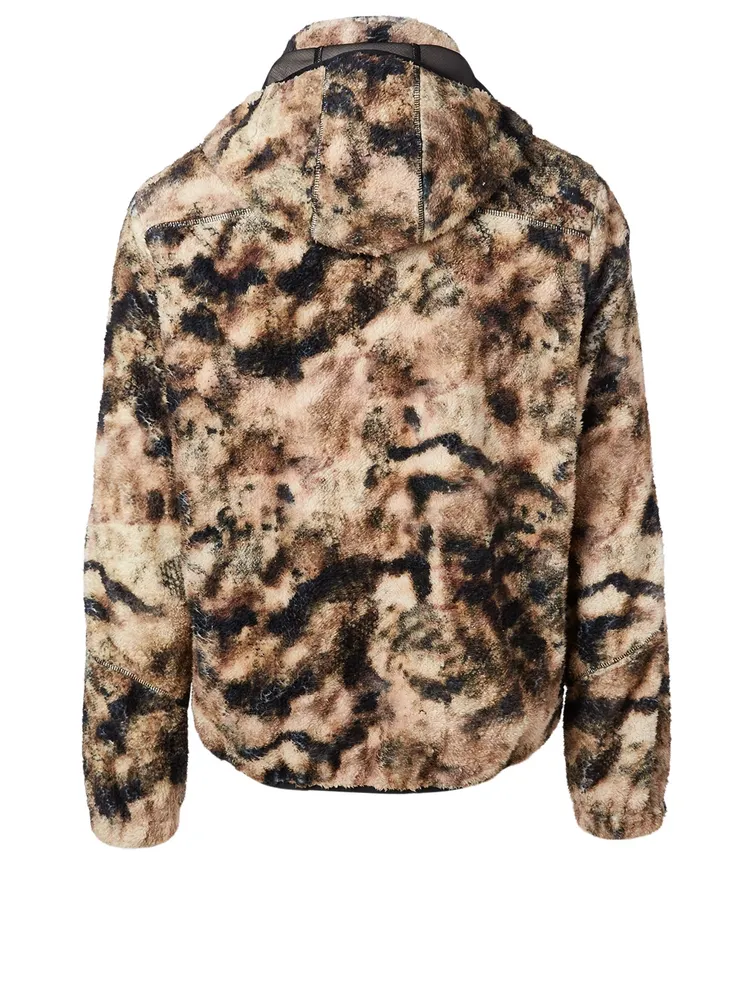 Fleece Jacket Camo Print