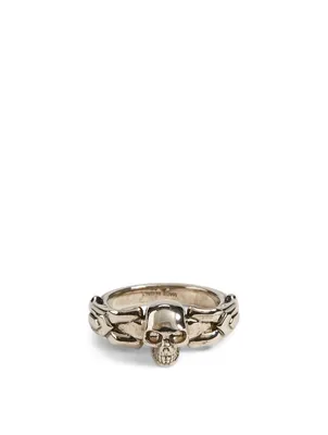 Textured Skull Ring