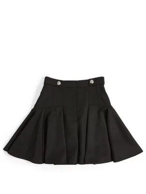 Wool Culottes Shorts