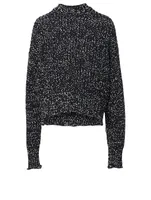 Wool-Blend Mockneck Sweater