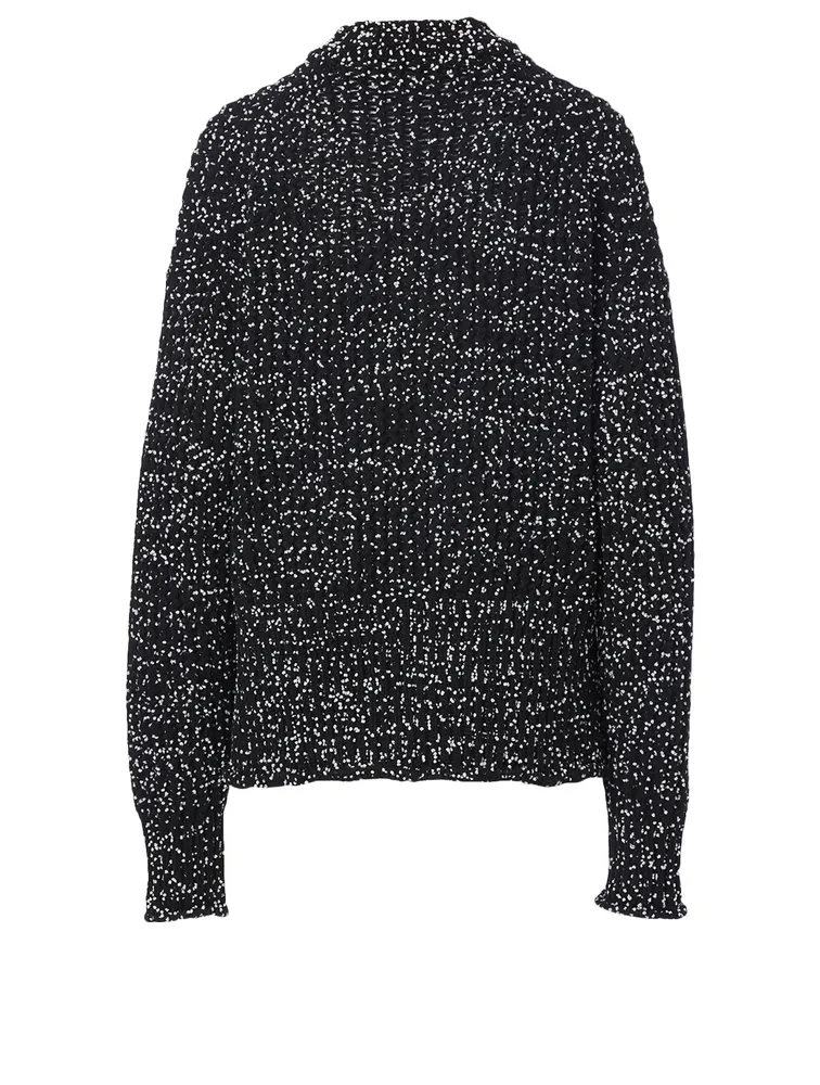 Wool-Blend Mockneck Sweater