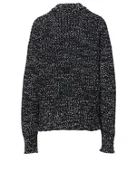 Wool-Blend Mockneck Sweater