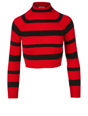 Cashmere Sweater Stripe Print