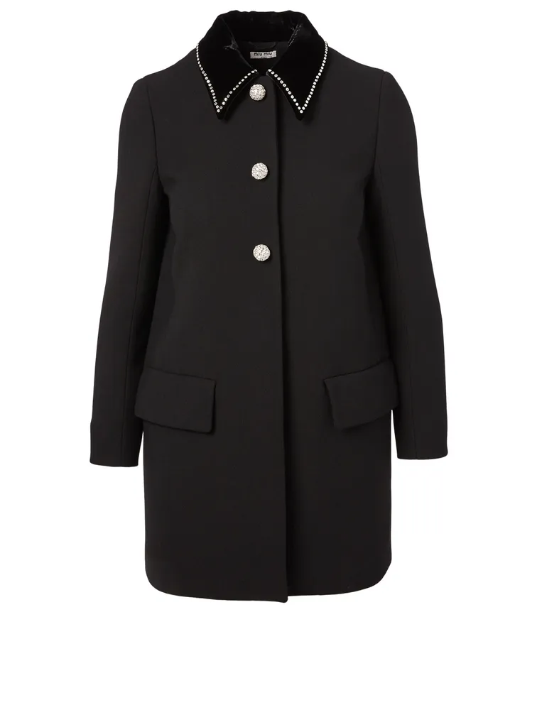 Wool Long-Sleeve Coat