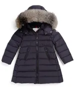 Girls Abelle Down Coat With Fur Hood