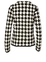 Wool Sweater Geometric Print