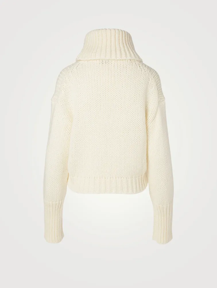 Wool-Blend Turtleneck Sweater