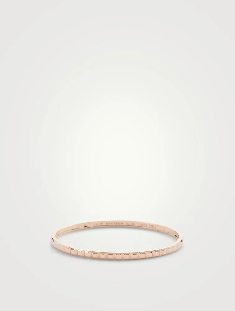 Small Quatre Clou De Paris Rose Gold Bangle Bracelet