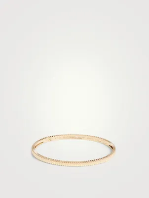 Small Grosgrain Gold Bangle Bracelet