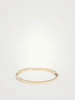 Small Grosgrain Gold Bangle Bracelet