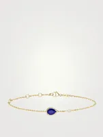 Serpent Bohème XS Motif Gold Bracelet With Lapis Lazuli And Diamond