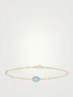 Serpent Bohème XS Motif Gold Bracelet With Turquoise And Diamond