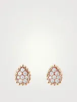 Serpent Bohème XS Motif Rose Gold Earrings With Diamonds