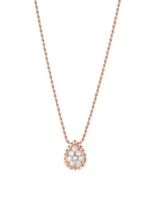 XS Serpent Bohème Gold Pendant Necklace With Diamonds