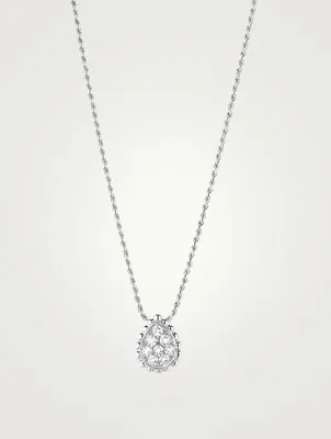 XS Serpent Bohème White Gold Pendant Necklace With Diamonds