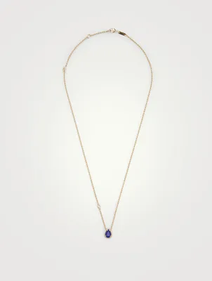 Serpent Bohème XS Motif Gold Pendant Necklace With Lapis Lazuli And Diamond