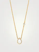 Serpent Bohème XS Motif Gold Pendant Necklace With Mother-Of-Pearl And Diamond