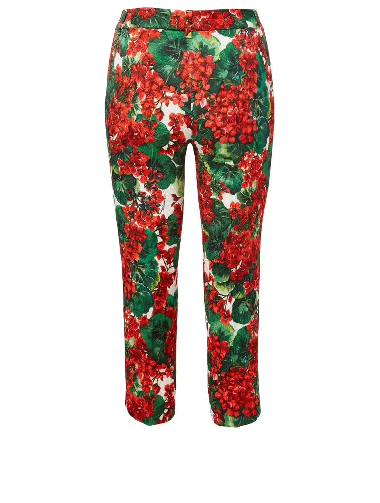 Cropped Pants In Portofino Print