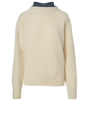 Wool Denim Sweater