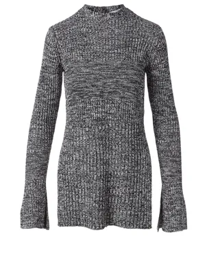 Long-Sleeve Tunic Sweater