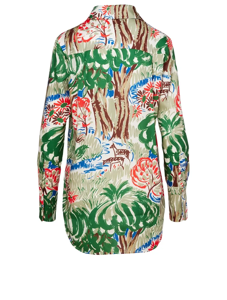 Long-Sleeve Shirt Jungle Print