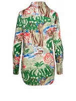 Long-Sleeve Shirt Jungle Print