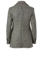 Cashmere Blazer Check Print