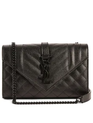 Small Envelope YSL Monogram Leather Chain Bag