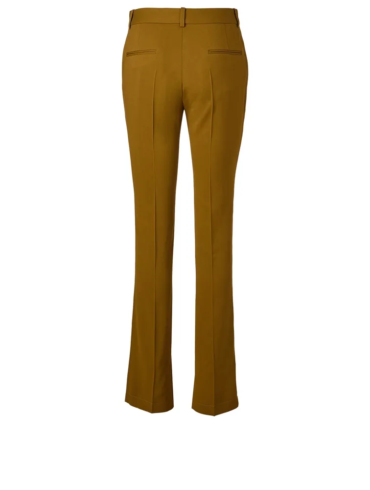 Skinny Pants With Split Hem