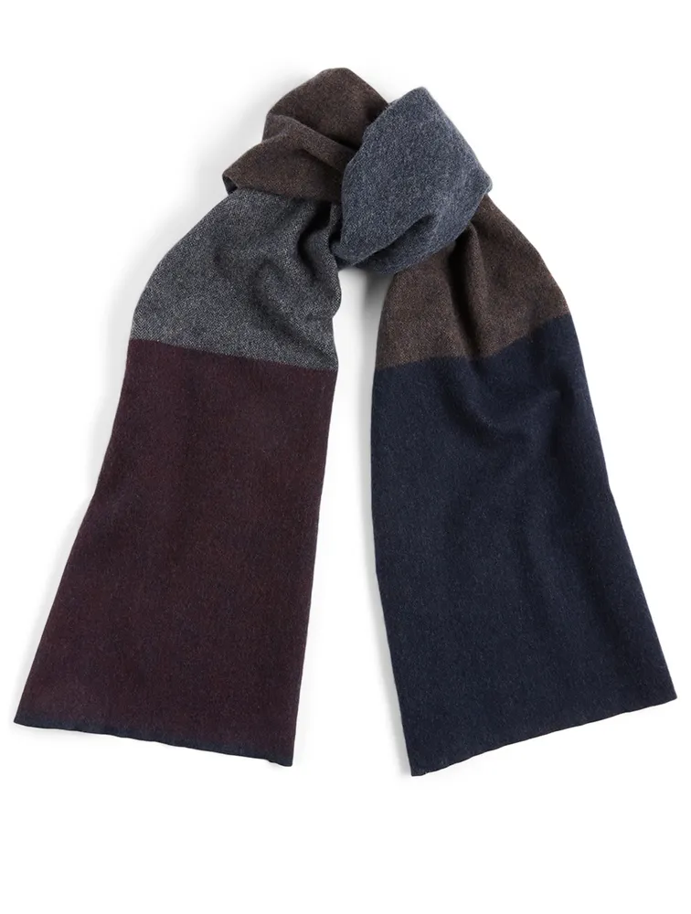 Vigo Buckley Wool And Cashmere Scarf In Colourblock