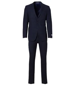 Wool And Cashmere Two-Piece Suit Windowpane