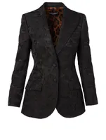 Floral Jacquard Jacket