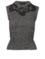 Cashmere-Blend Sleeveless Top