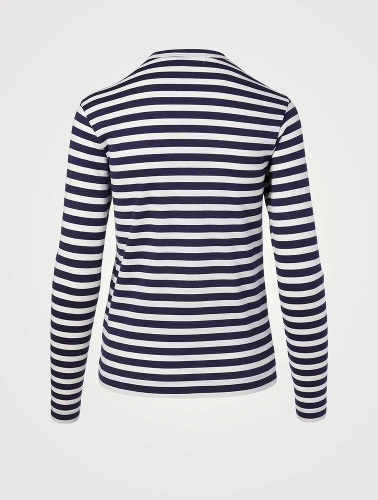 Mini Heart Long Sleeve T-Shirt Stripe