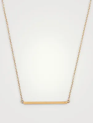 Gold Stick Necklace