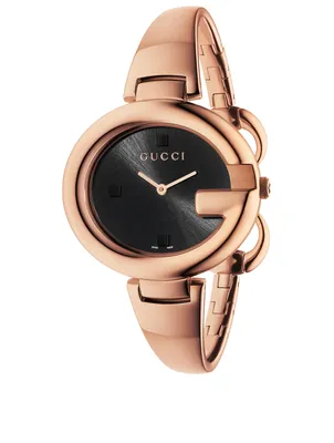 Large Guccisima Rose Goldtone Bangle Bracelet Watch