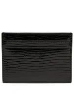 YSL Monogram Embossed Patent Leather Card Holder