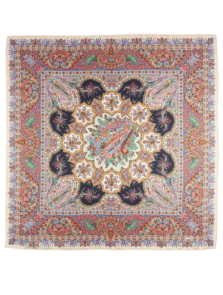 Jodhpur Silk Scarf In Paisley Print