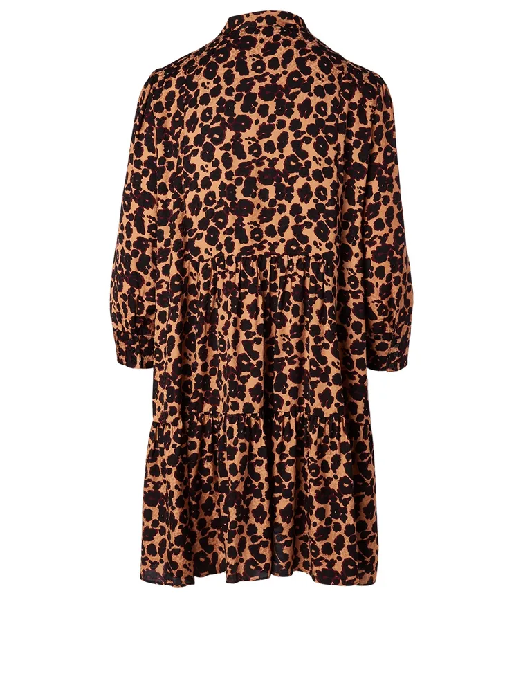 Tiana Mini Dress Leopard Print