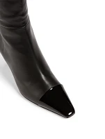 Stefanie Leather Heeled Over-The-Knee Boots