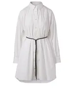 Cotton Poplin Shirt With Corset