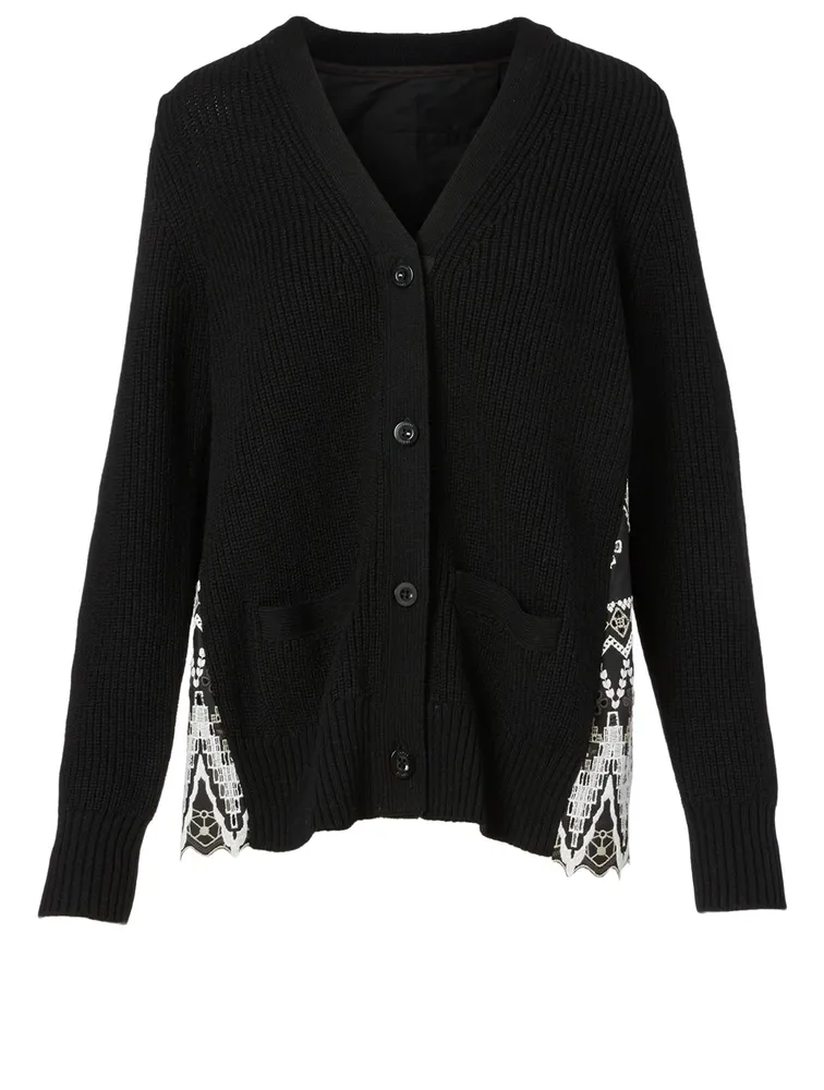 Wool Long-Sleeve Cardigan