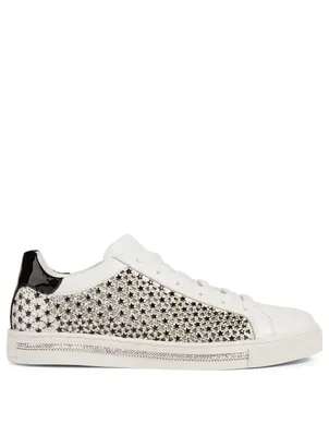 Xtra Stelina Crystal Star Leather Sneakers