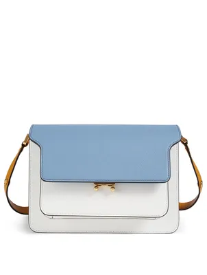 Trunk Colourblock Saffiano Leather Bag