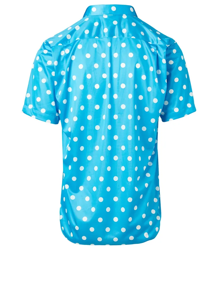 Short-Sleeve Shirt Polka Dot Print