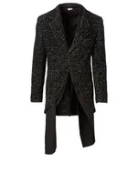 Wool-Blend Tweed Sequin Jacket