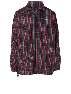 Cotton Jacket Plaid Print