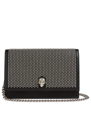 Small Studded Leather Skull Bag